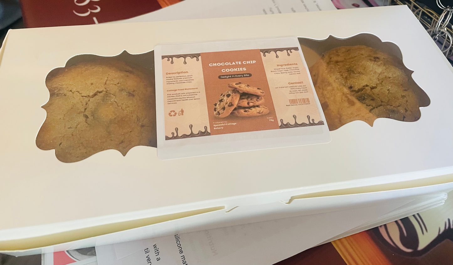 Large Chocolate chip cookies