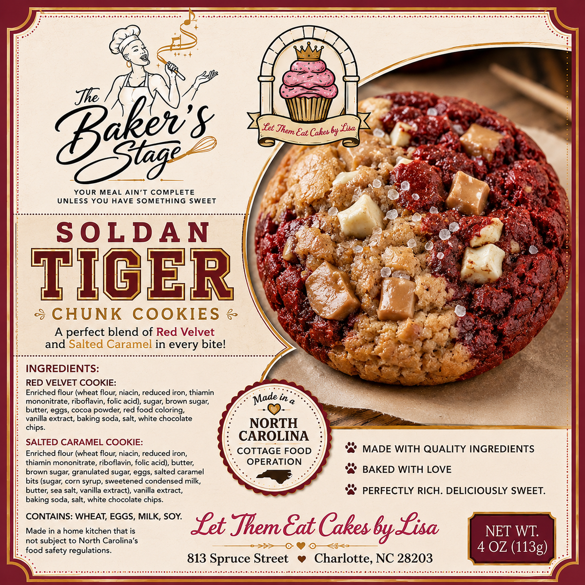 Soldan tiger Chunk Cookie